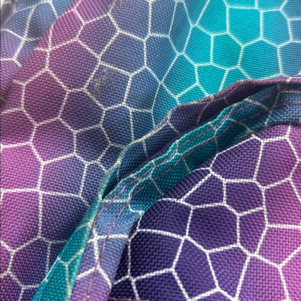 Jansport Trans Multicolor Backpack Scale/Tile Pattern Purple, Pink & Turquoise